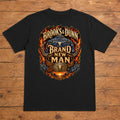 Brooks & Dunn Brand New Man Premium DTF T-Shirt flat lay showing large back print