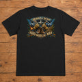 Brooks & Dunn Hard Workin’ Man Premium DTF T-Shirt flat lay showing large back print