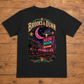 Brooks & Dunn Neon Moon Premium DTF T-Shirt flat lay showing large back print