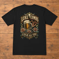 Luke Combs “Cold as You” Heart Back-Print T-Shirt flat-lay back view