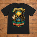 George Strait Here for a Good Time Premium DTF T-Shirt flat lay showing large back print