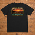 George Strait The Cowboy Rides Away Premium DTF T-Shirt flat lay showing large back print