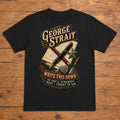 George Strait Write This Down Premium DTF T-Shirt flat lay showing large back print