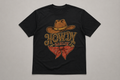 Howdy Darlin Cave Apparel black T-shirt