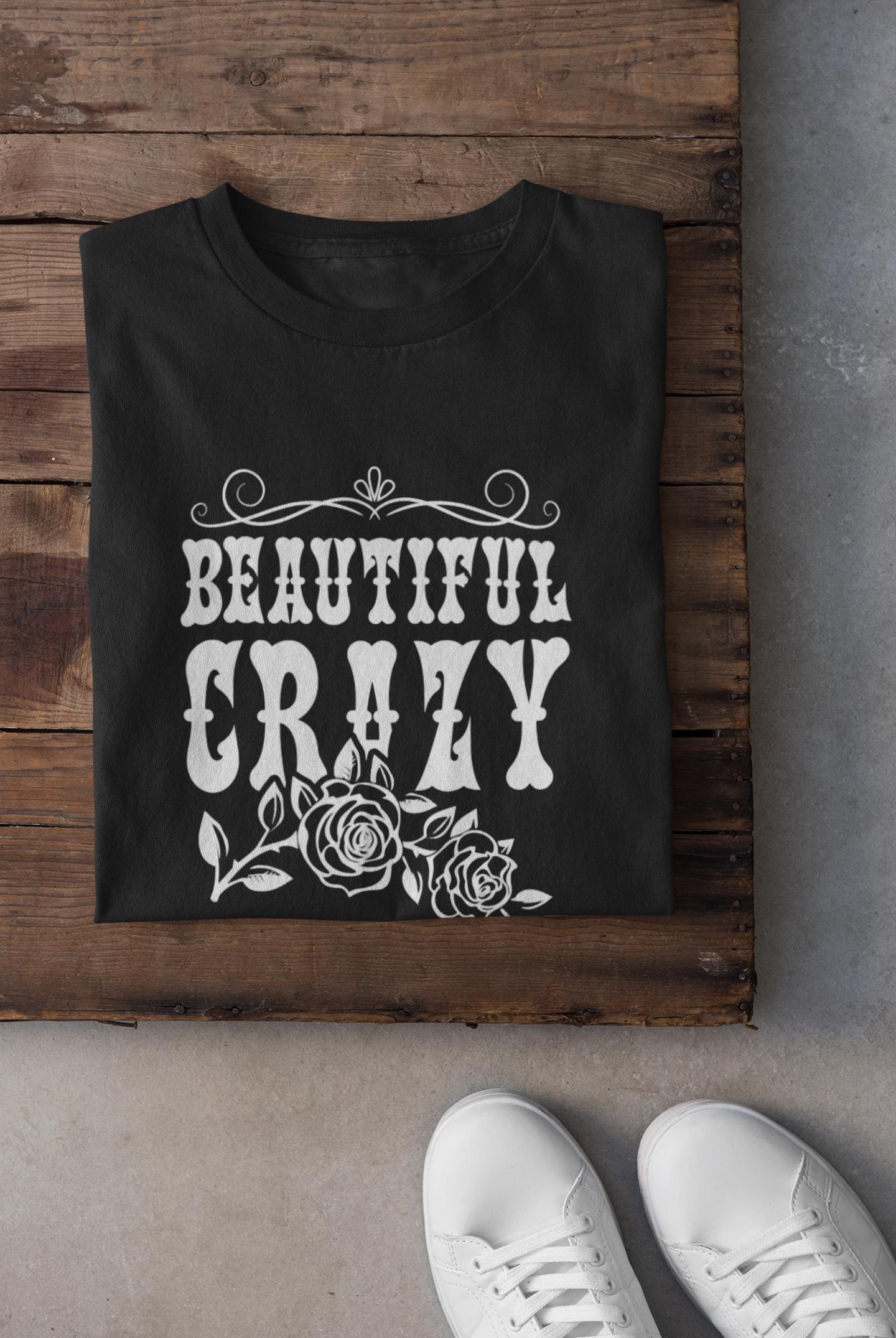Luke Combs Beautiful Crazy Shirt | Floral Western Lyric Tee | Country Concert Shirt | Romantic Gift for Her | Cowgirl Western Tee
