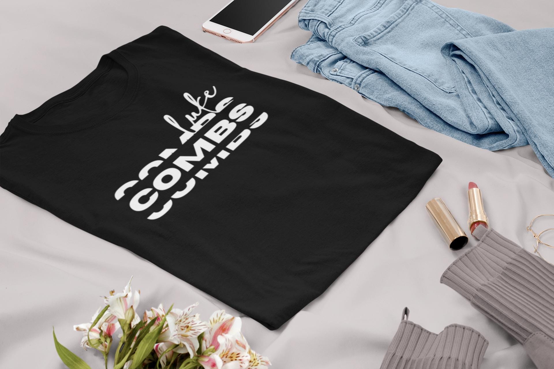 Luke Combs Shirt Retro Wavy Stacked Logo Country Music Merch Modern Western Graphic Tee Concert Outfit Nashville Trip Gift for Him Her