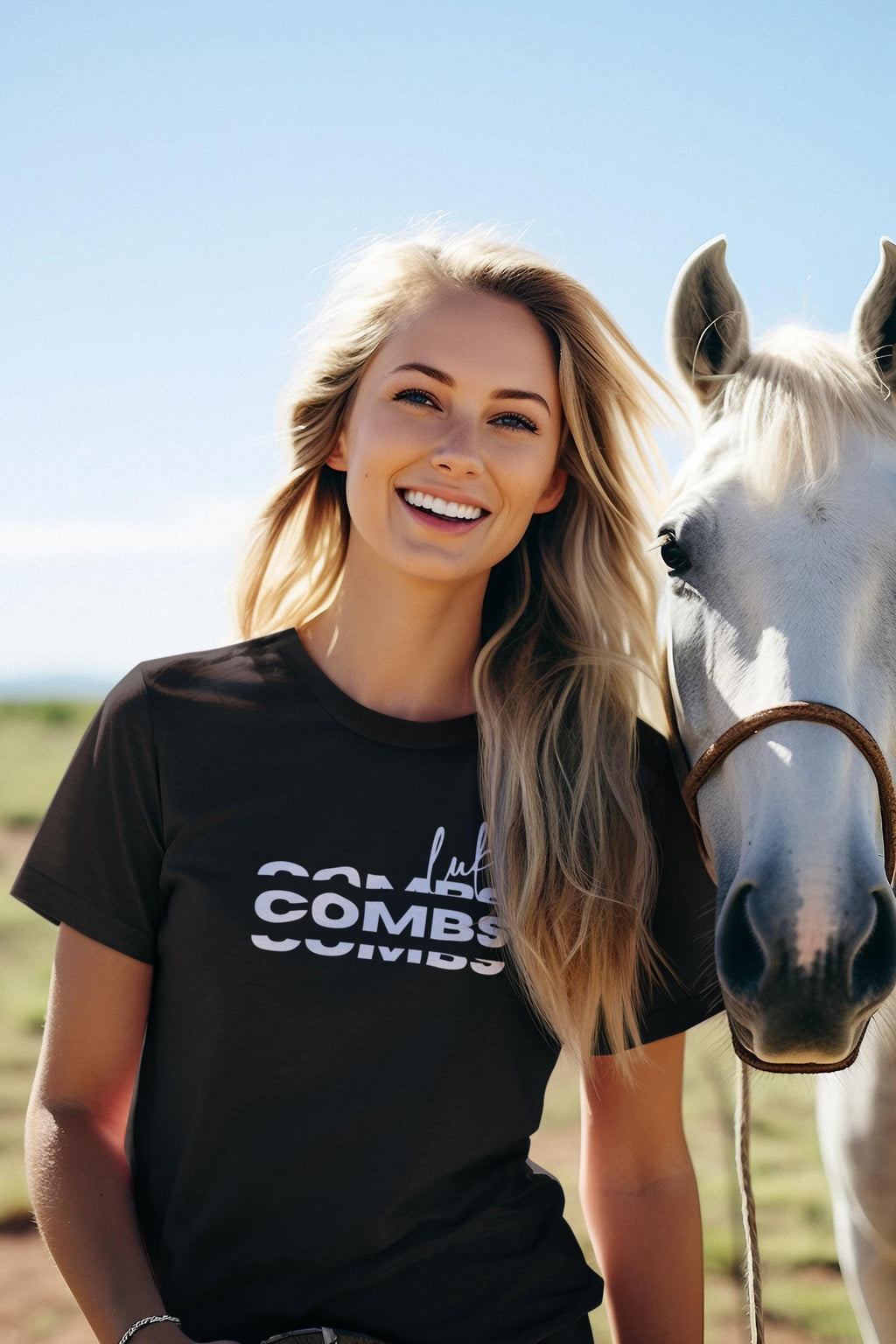 Luke Combs Shirt Retro Wavy Stacked Logo Country Music Merch Modern Western Graphic Tee Concert Outfit Nashville Trip Gift for Him Her