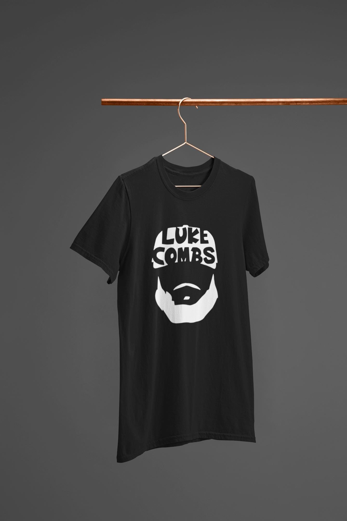 Luke Combs Beard Silhouette Shirt Trucker Hat Graphic Tee Country Fan Gift Nashville Concert Outfit Western Style Top Music Lover Merch