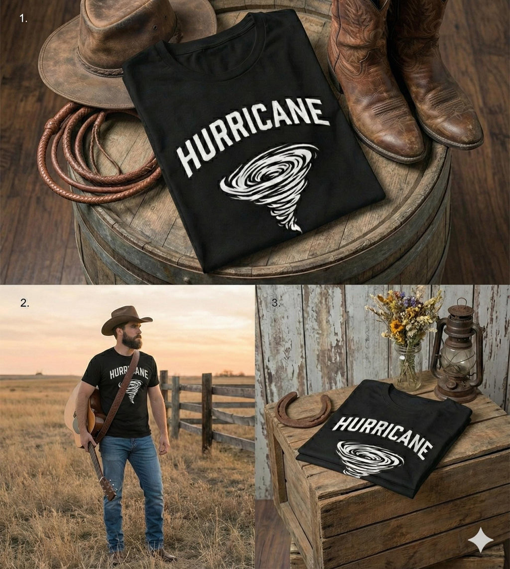 Hurricane Luke Combs Lyric Shirt Tornado Graphic Tee Country Song Merch Weather Icon Top Western Rock Outfit Nashville Souvenir Gift