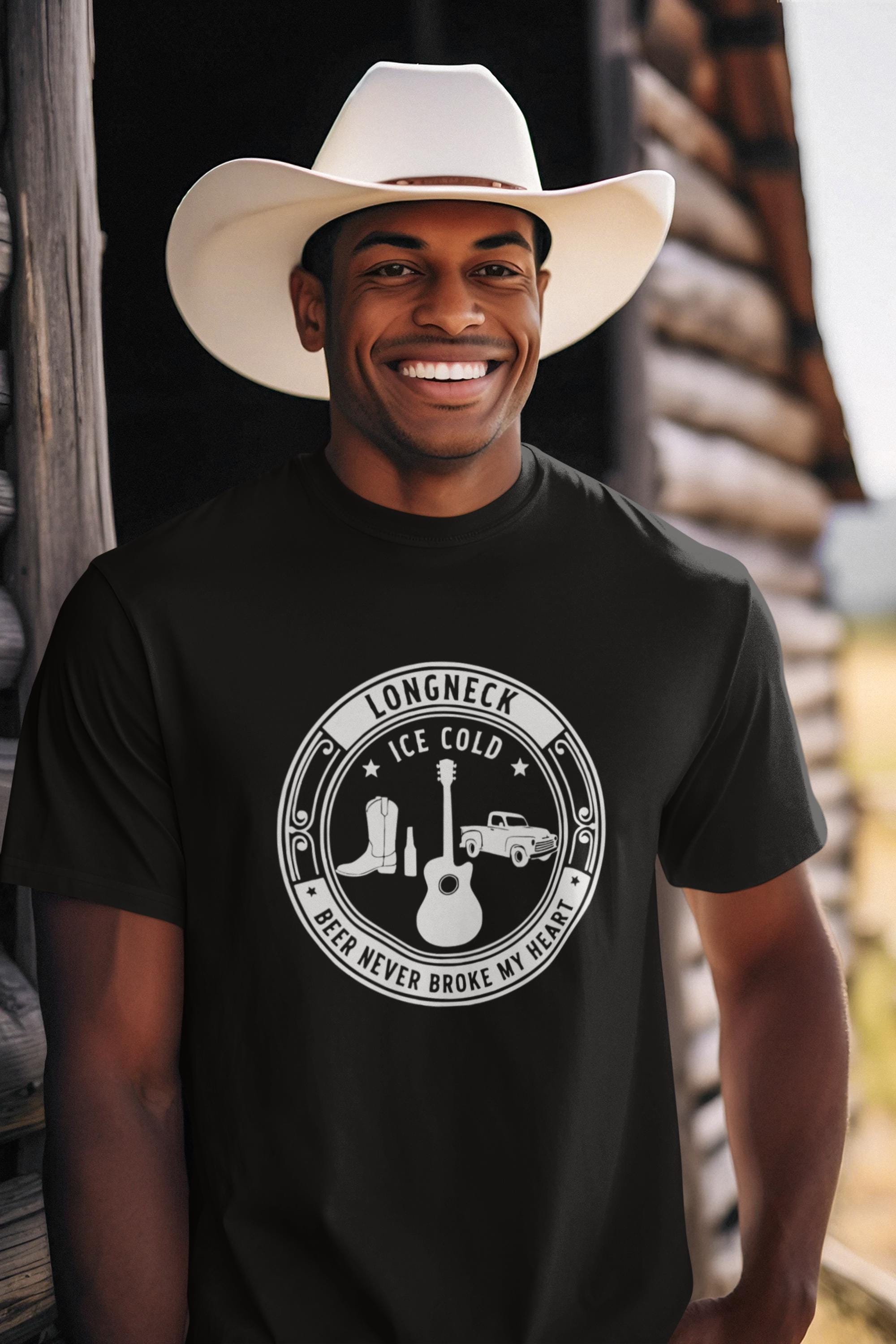 Beer Never Broke My Heart Shirt Luke Combs Lyric Tee Longneck Ice Cold Country Drinking Shirt Western Icon Graphic Music Fan Gift
