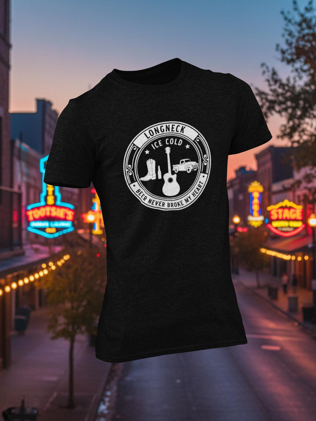 Beer Never Broke My Heart Shirt Luke Combs Lyric Tee Longneck Ice Cold Country Drinking Shirt Western Icon Graphic Music Fan Gift