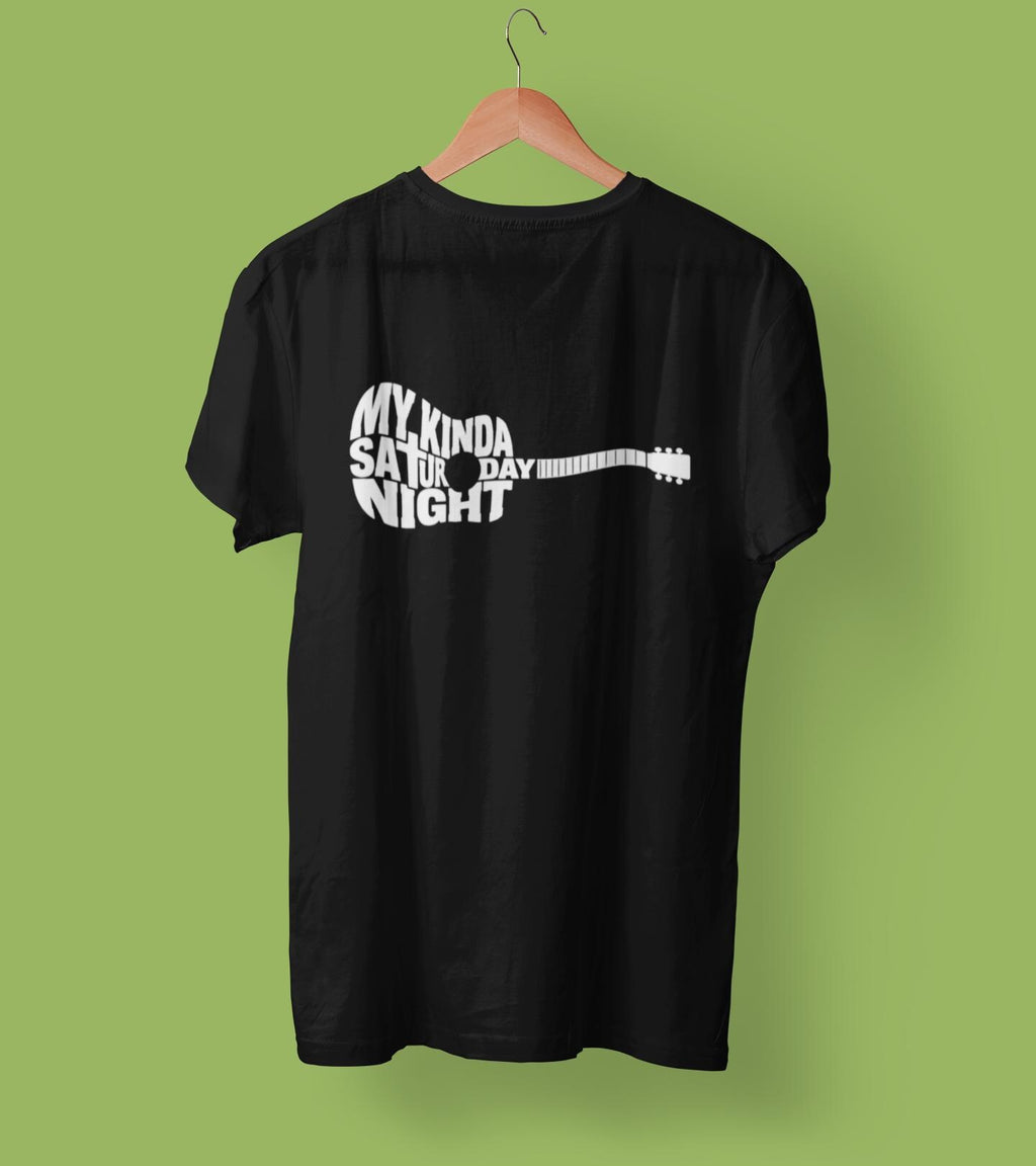 My Kinda Saturday Night Shirt Luke Combs Lyric Tee Guitar Shape Graphic Country Music Fan Gift Nashville Concert Outfit Western Party Top