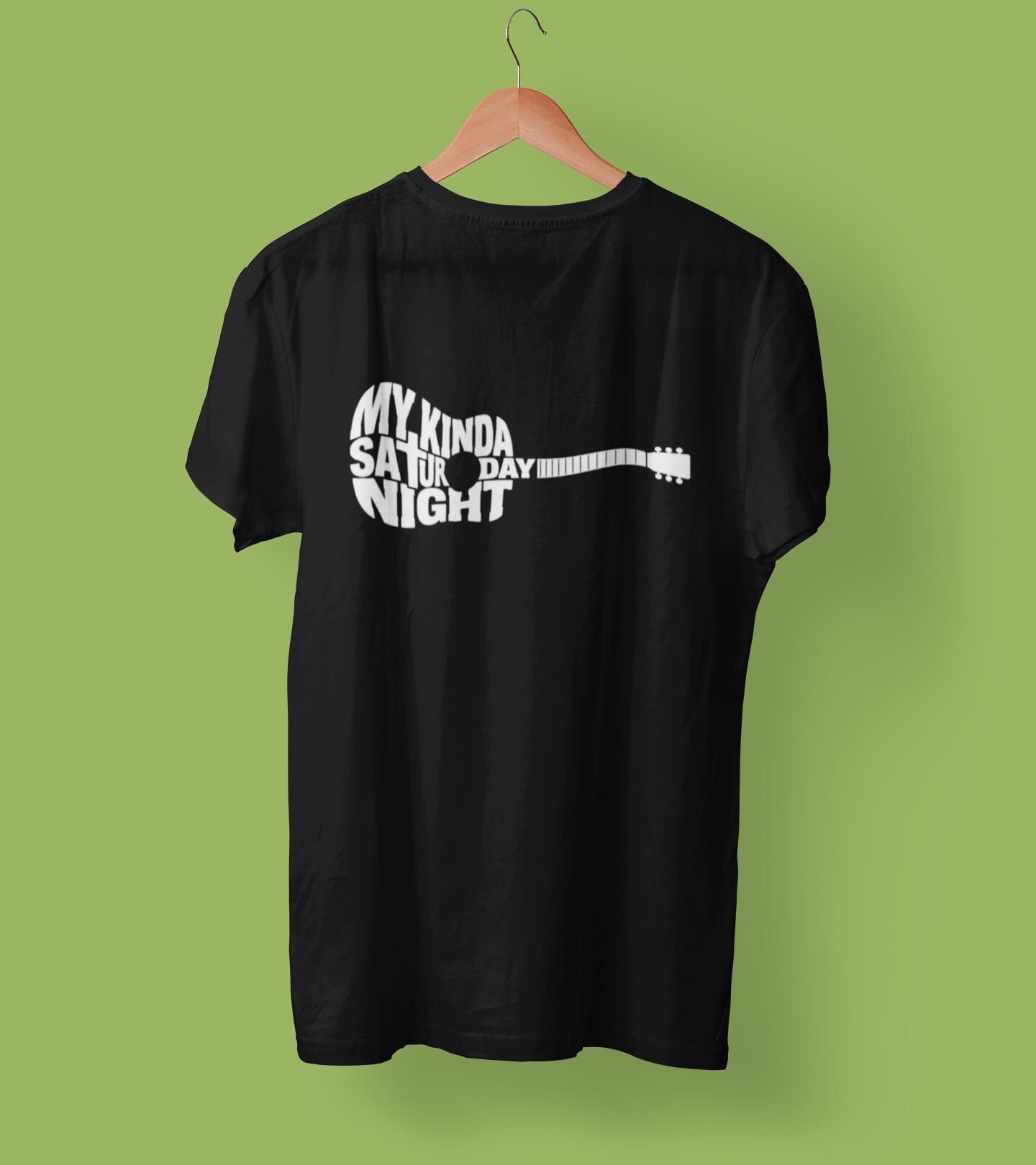 My Kinda Saturday Night Shirt Luke Combs Lyric Tee Guitar Shape Graphic Country Music Fan Gift Nashville Concert Outfit Western Party Top