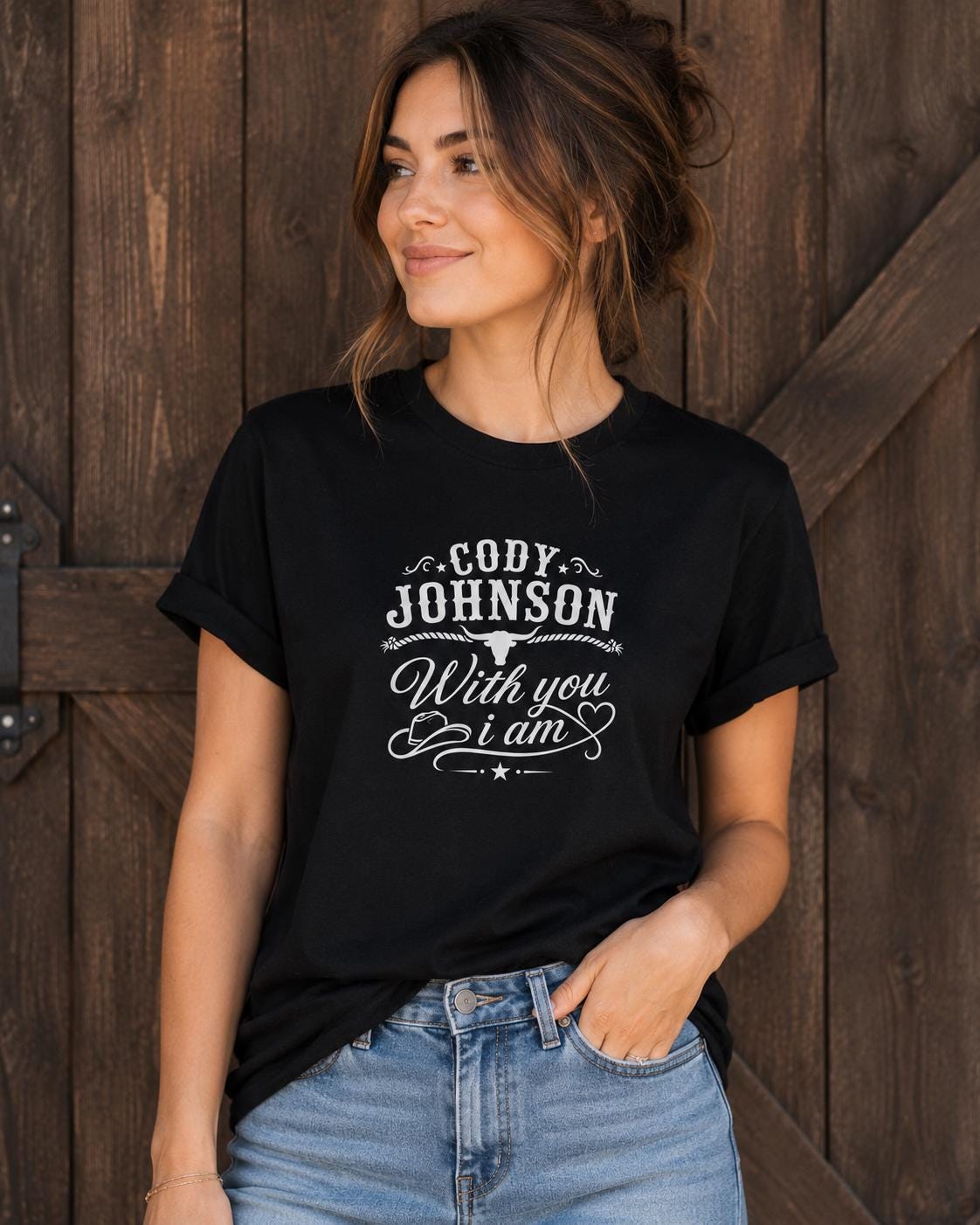 Cody Johnson With You I Am T Shirt | Country Music Western Graphic Tee