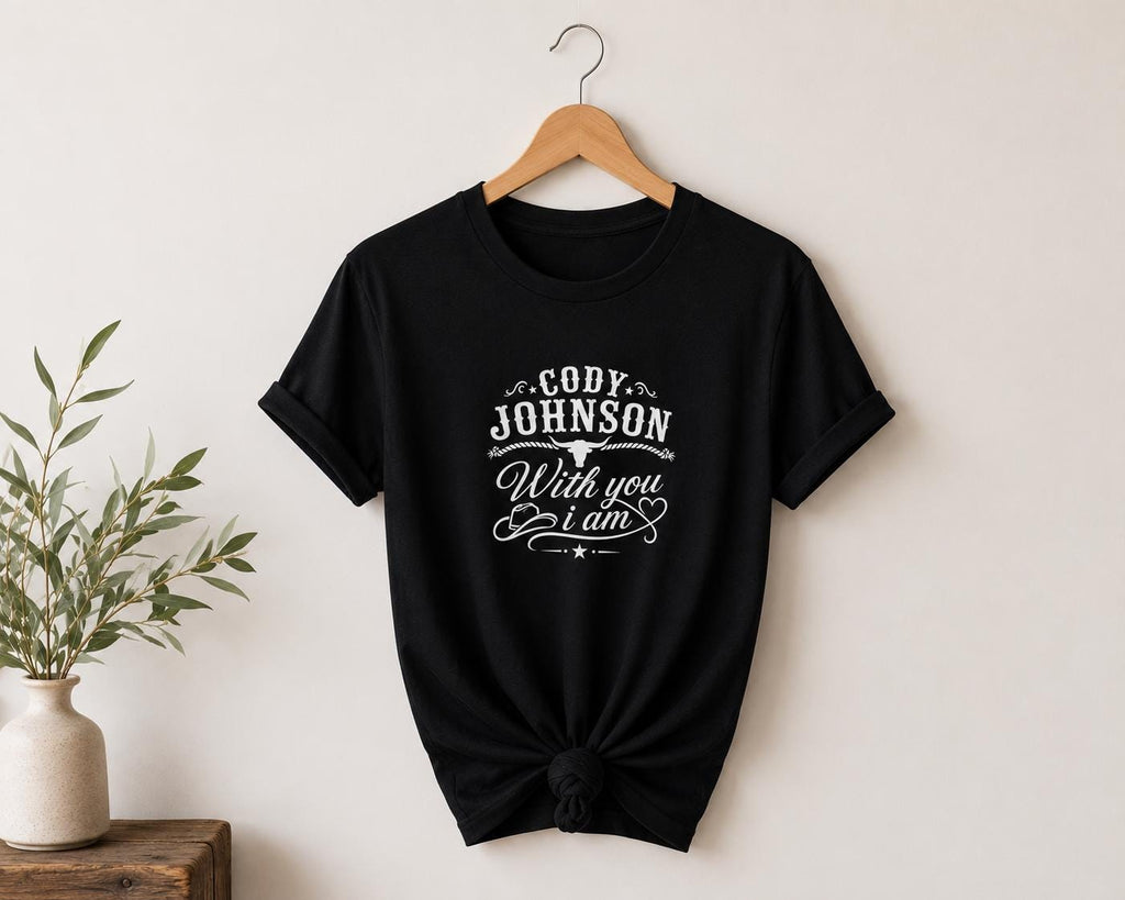 Cody Johnson With You I Am T Shirt | Country Music Western Graphic Tee