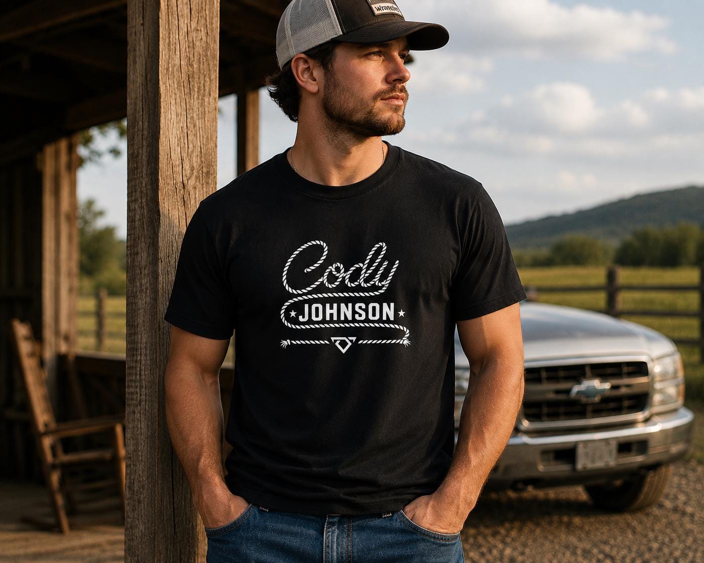 Cody Johnson Concert T-Shirt | Western Rope Country Music Tee (UK Made)