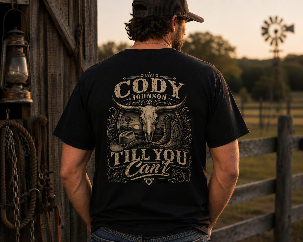Cody Johnson Till You Cant Western T-Shirt, Vintage Cowboy Graphic Tee