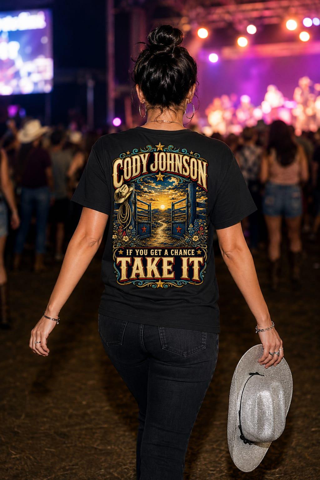 Cody Johnson Till You Cant T-Shirt, Western Country Concert Back Print