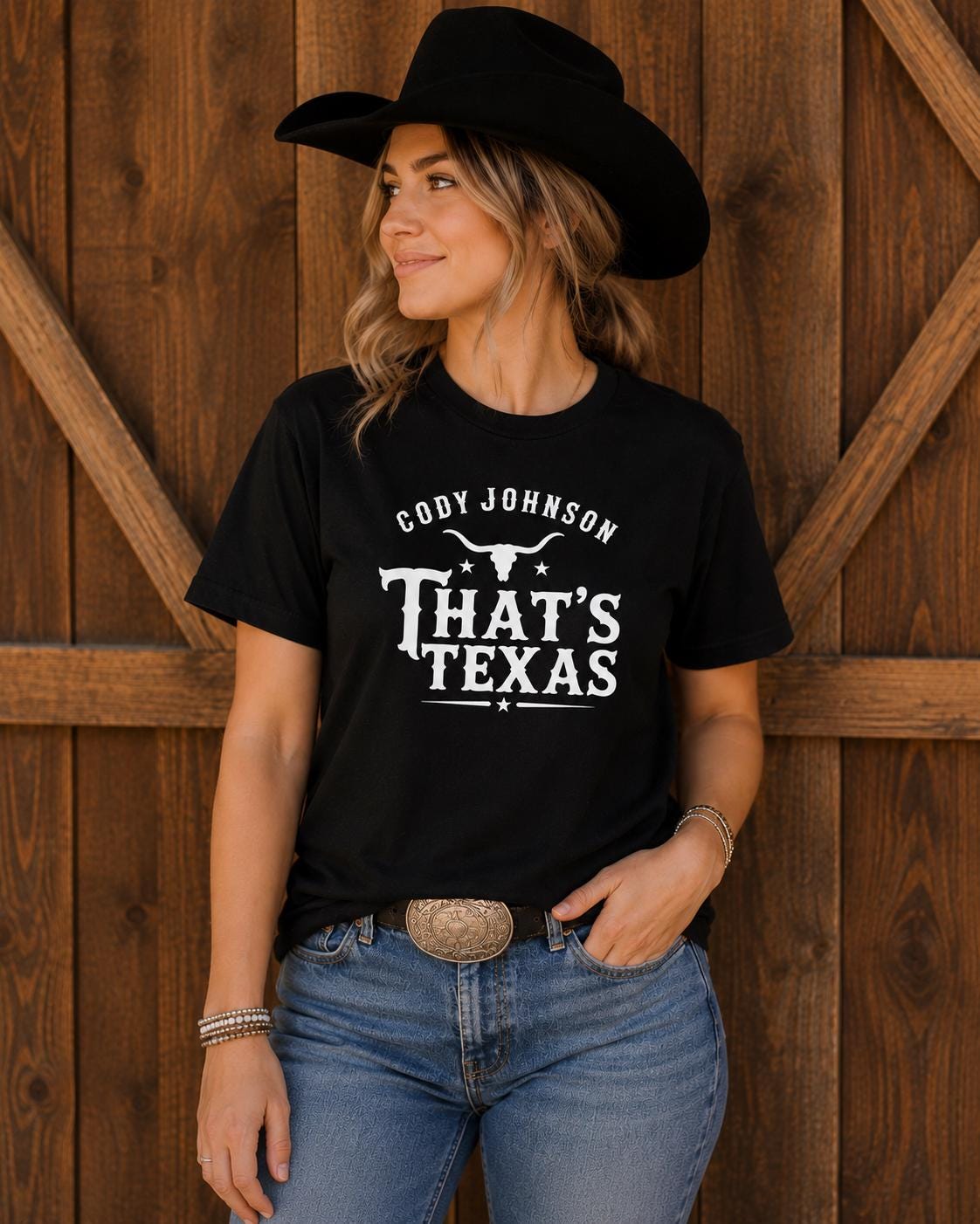 Cody Johnson That's Texas T-Shirt: Country Music Western Graphic T-Shirt