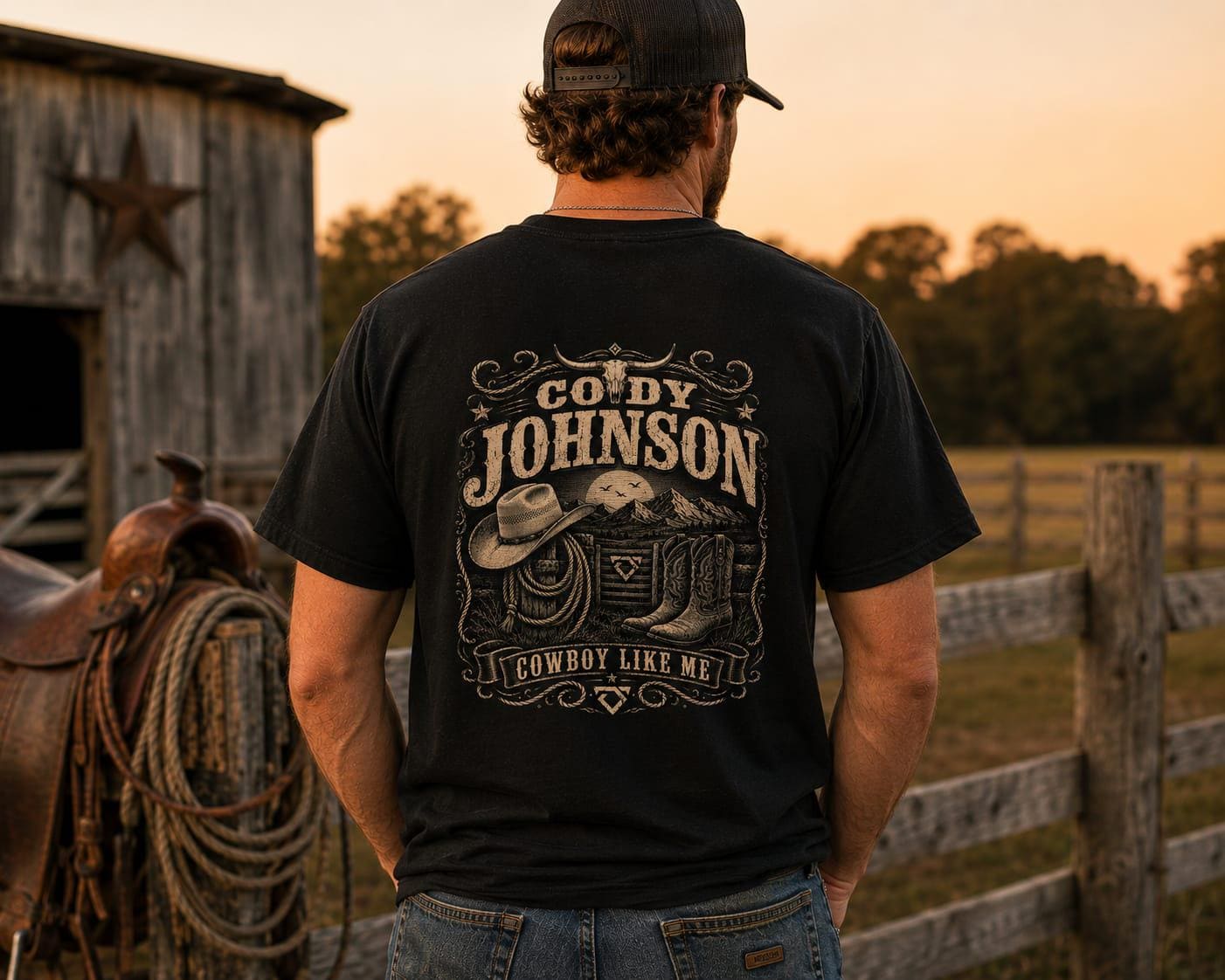 Cody Johnson Cowboy Like Me T-Shirt | Western Concert Graphic Tee
