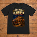 Long Live the Dancehall black country dancehall T-shirt flat lay with large back print