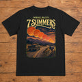 Morgan Wallen 7 Summers Premium DTF T-Shirt flat lay showing large back print