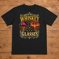 Morgan Wallen Whiskey Glasses Premium DTF T-Shirt flat lay showing large back print