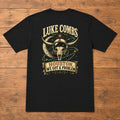 Luke Combs “Houston, We Got a Problem” Back-Print T-Shirt flat-lay back view