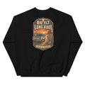 Back view of Built for the Long Haul Western Crewneck Sweatshirt showing the full-size western graphic