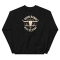 Back view of Open Range, Wild at Heart Western Crewneck Sweatshirt showing the full-size western graphic