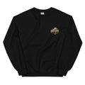 Dust & Leather Western Sweatshirt in Black — front chest print mockup
