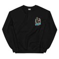Honky Tonk After Dark Western Sweatshirt in Black — front chest print mockup