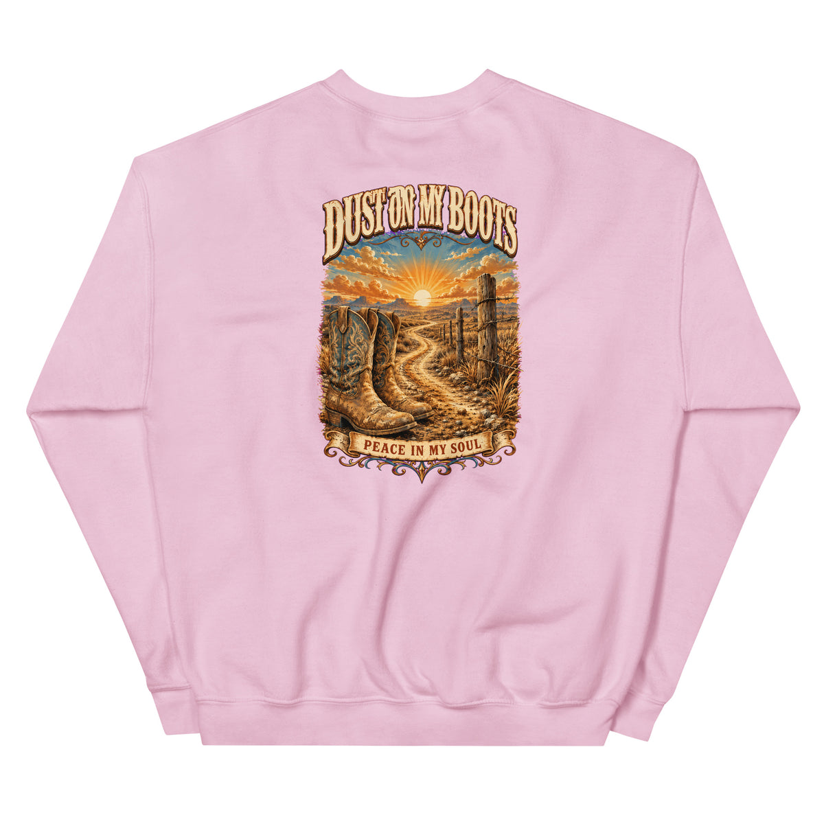 Dust on My Boots Western Crewneck Sweatshirt product view 5