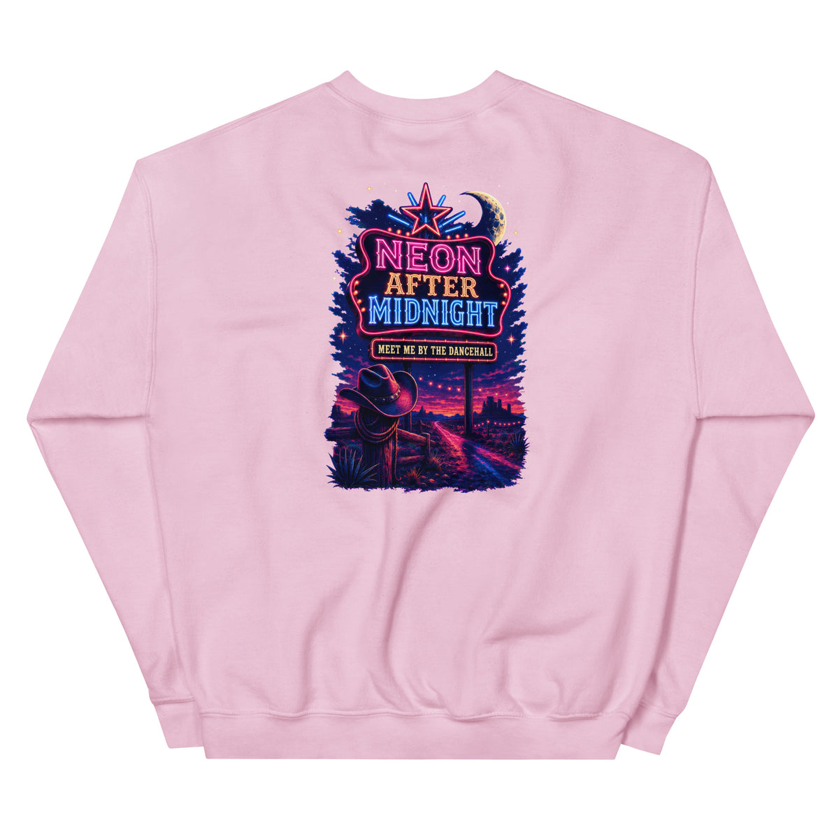 Neon After Midnight Western Crewneck Sweatshirt product view 5