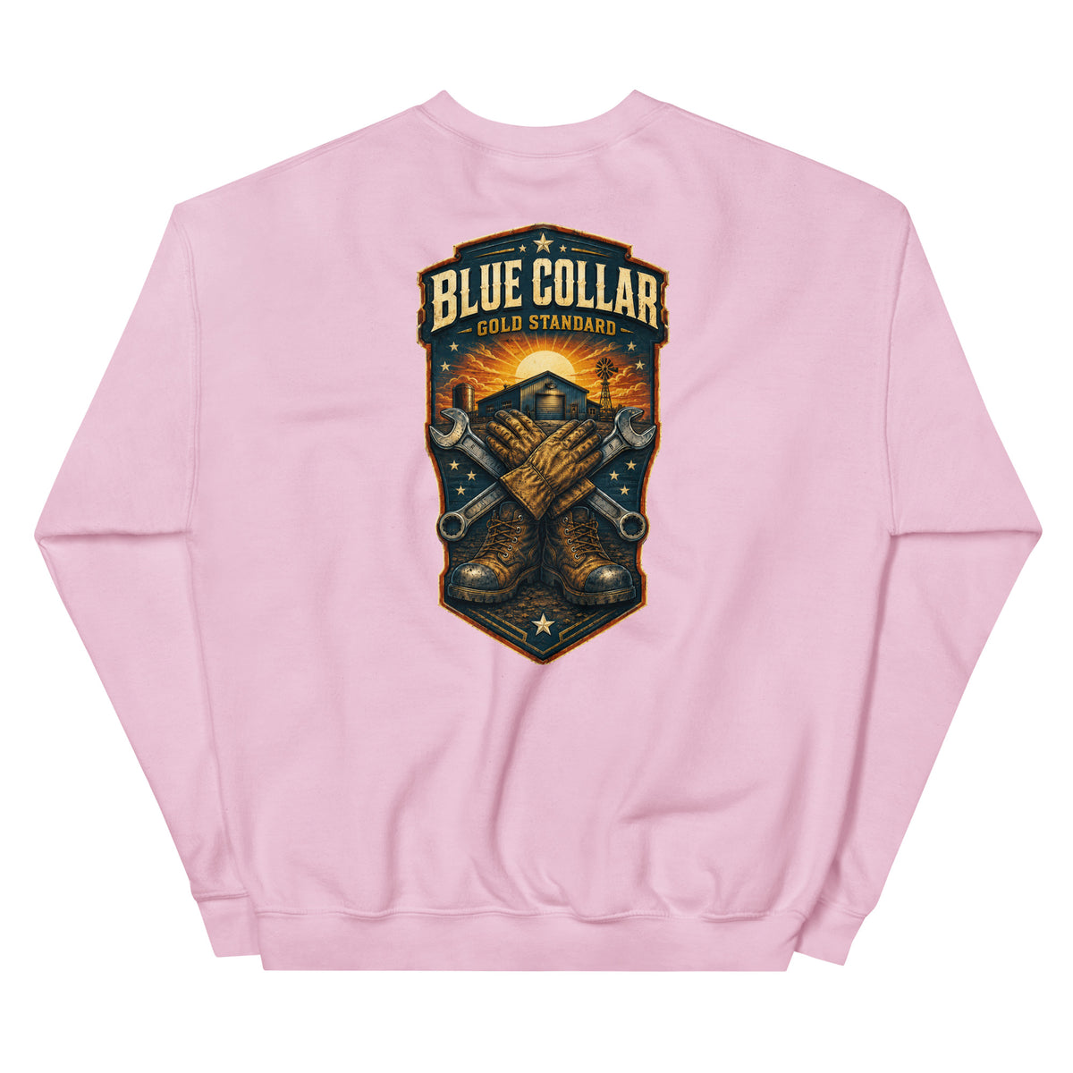 Blue Collar, Gold Standard Western Crewneck Sweatshirt product view 5
