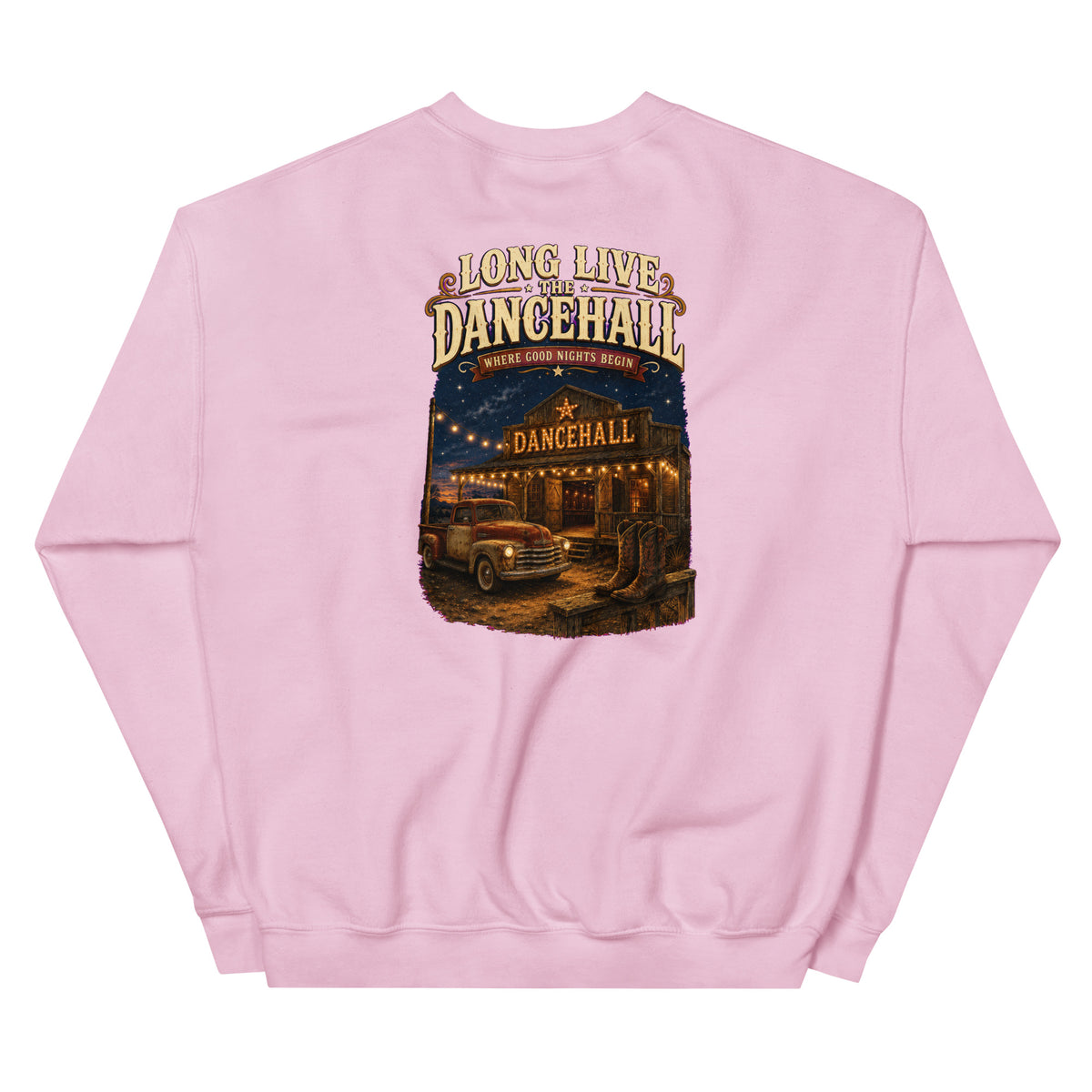 Long Live the Dancehall Western Crewneck Sweatshirt product view 5