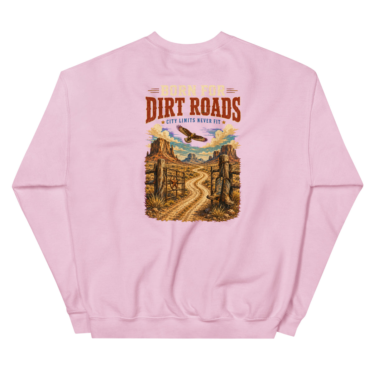 Born for Dirt Roads Western Crewneck Sweatshirt product view 5