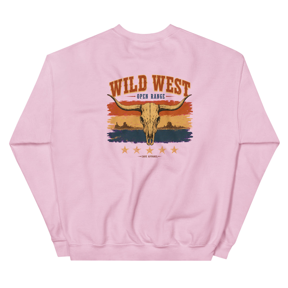 Wild West, Open Range Western Crewneck Sweatshirt product view 5