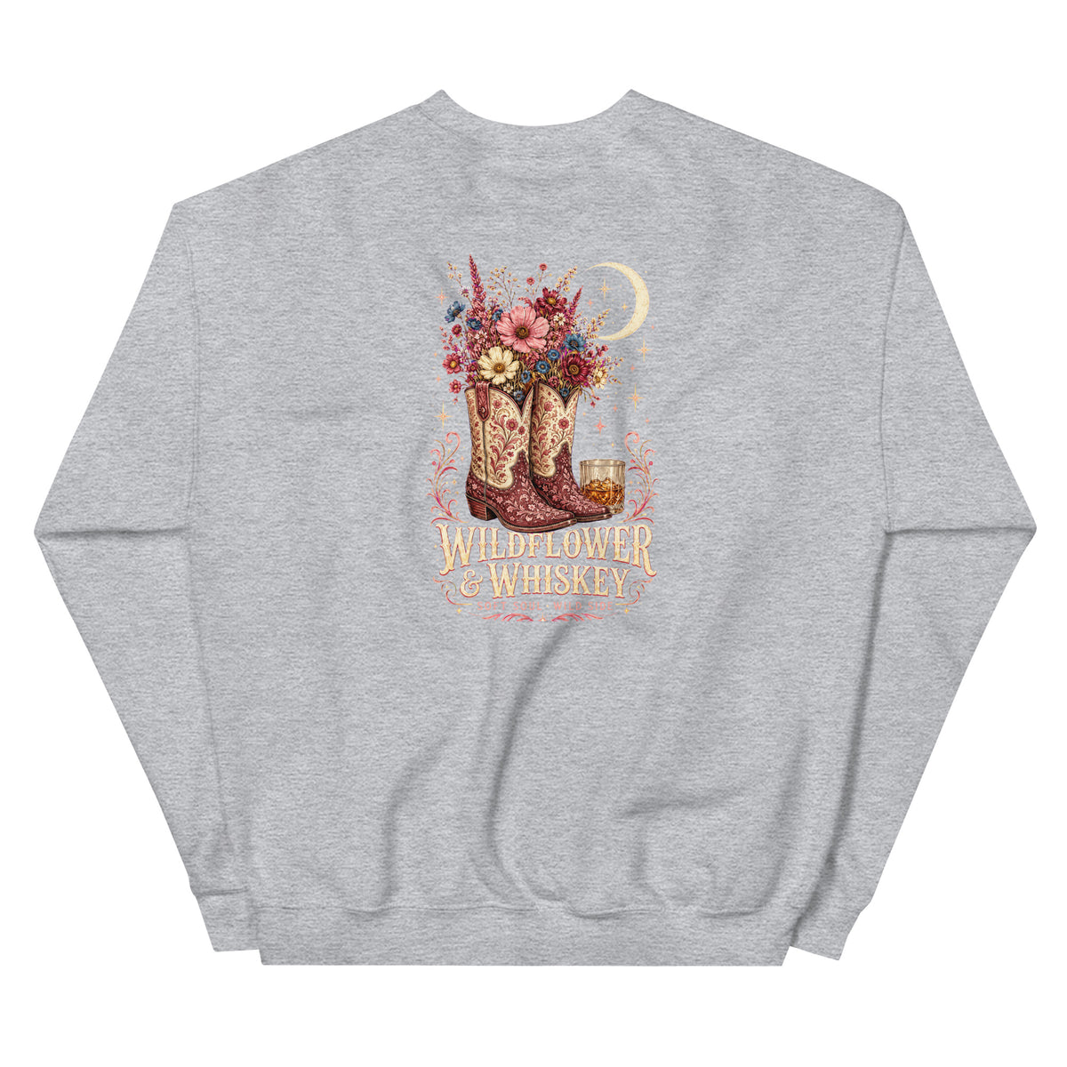 Wildflower & Whiskey Western Crewneck Sweatshirt product view 3