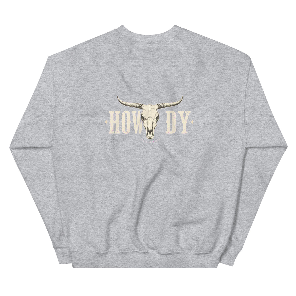 Howdy Longhorn Western Crewneck Sweatshirt product view 3