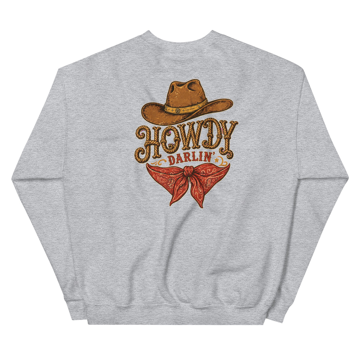 Howdy Darlin’ Western Crewneck Sweatshirt product view 3