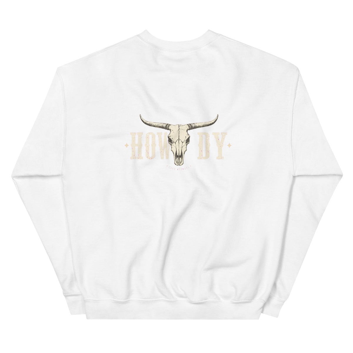 Howdy Longhorn Western Crewneck Sweatshirt product view 7