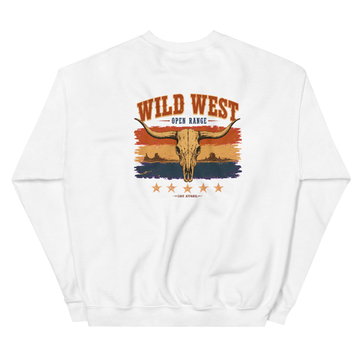 Wild West, Open Range Western Crewneck Sweatshirt product view 7