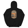 Back view of Built for the Long Haul Western Hoodie showing the full-size western graphic