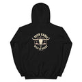Back view of Open Range, Wild at Heart Western Hoodie showing the full-size western graphic