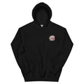 Buckle Bunny Social Club Western Hoodie in Black — front chest print mockup