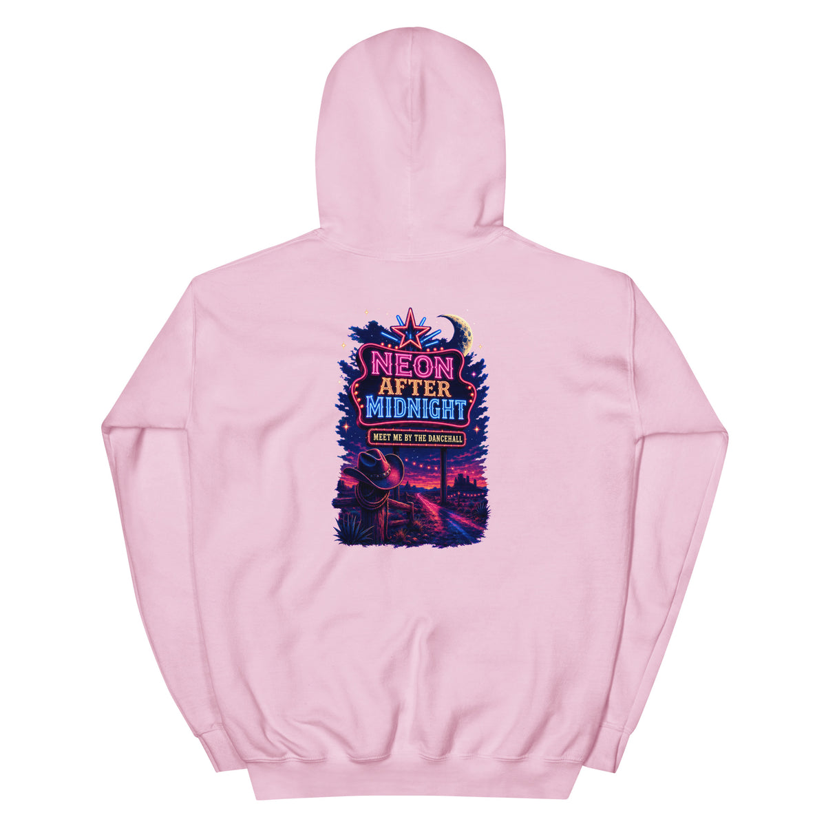 Neon After Midnight Western Hoodie product view 5