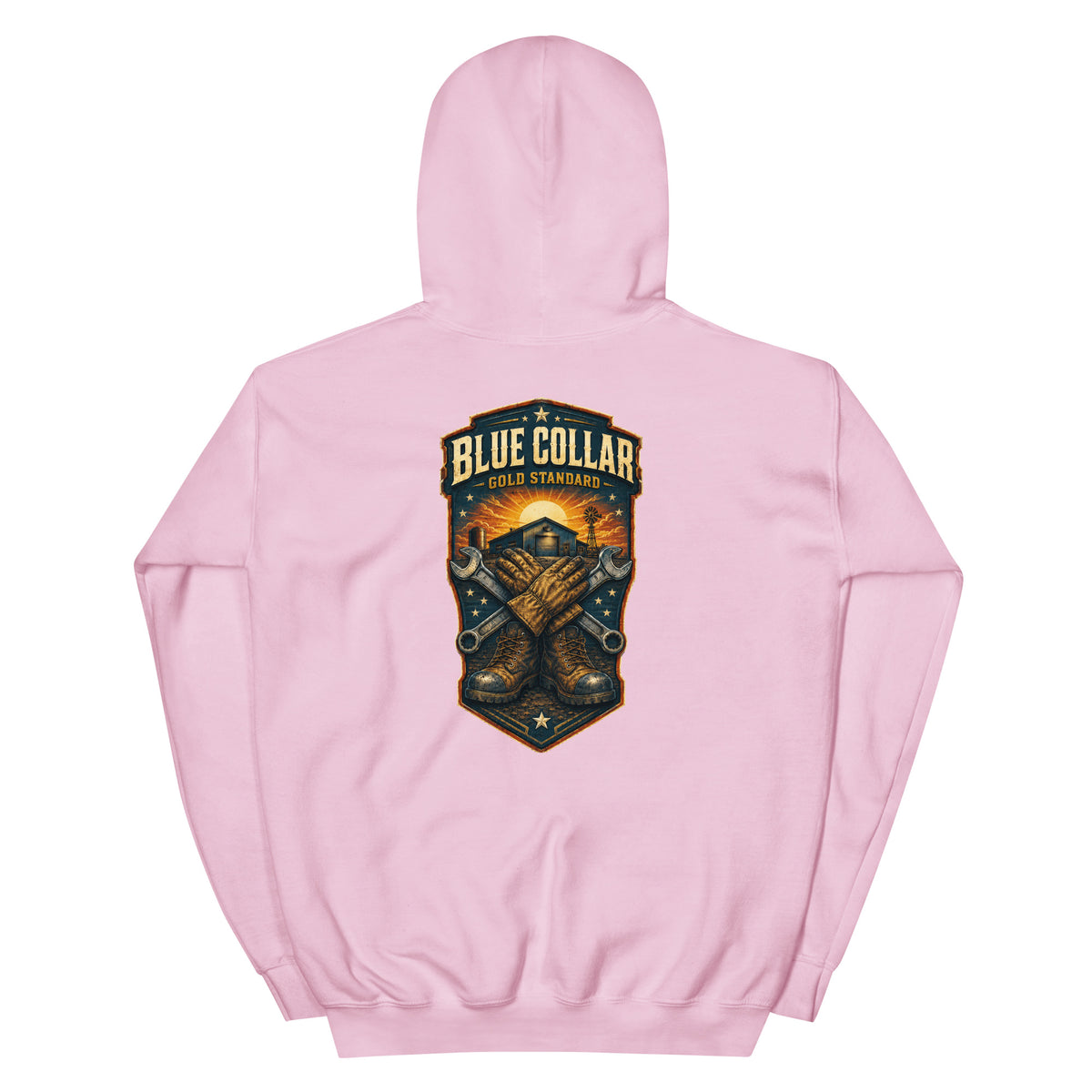 Blue Collar, Gold Standard Western Hoodie product view 5
