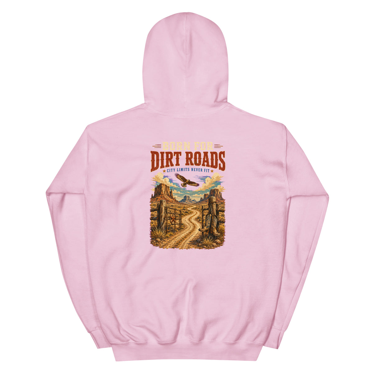 Born for Dirt Roads Western Hoodie product view 5