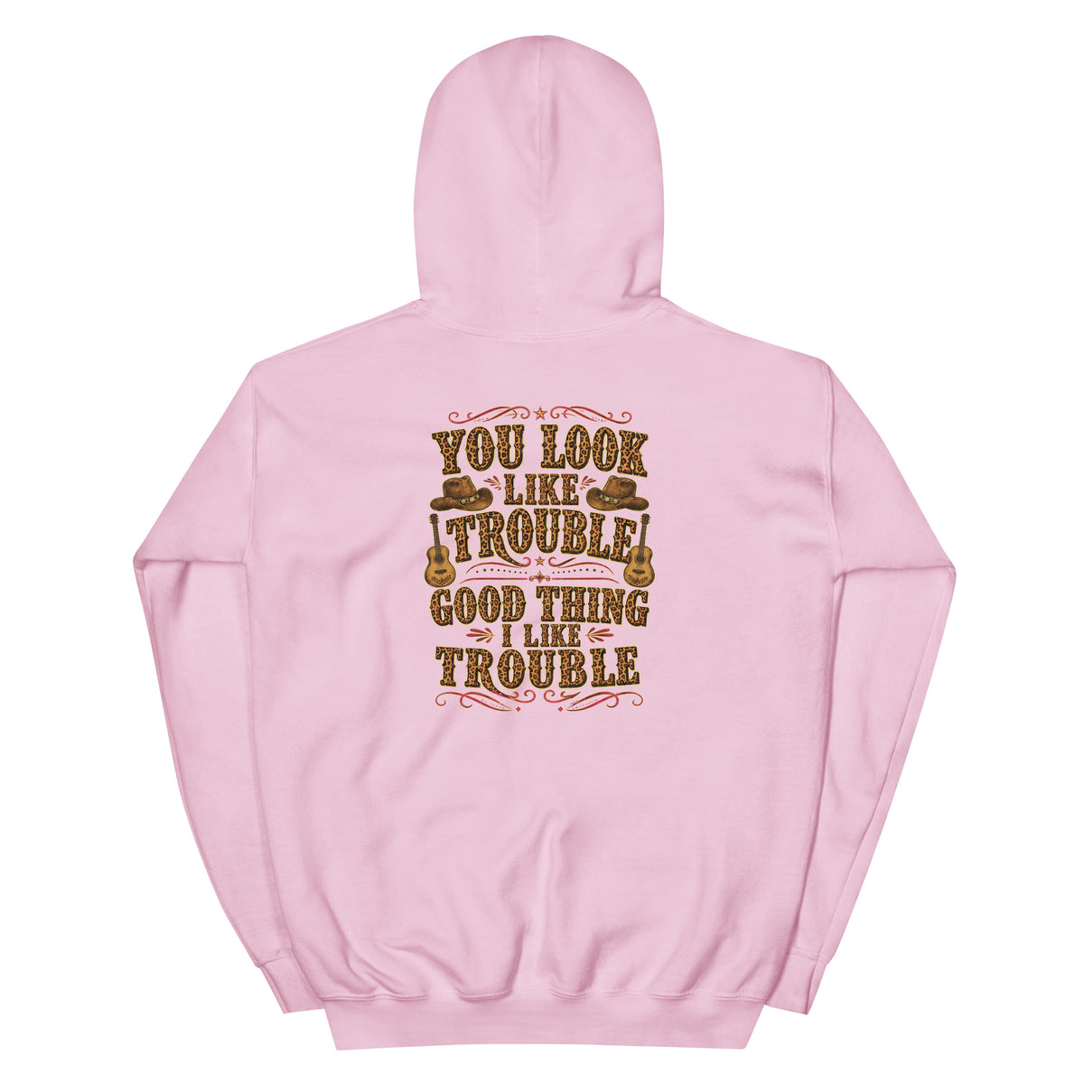 You Look Like Trouble Western Hoodie product view 5